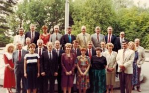 U.S. Experts at the Soviet nuclear test site in Semipalatinsk, Kazakhstan SSR, circa 1988. Representatives of ACDA and the Departments of State, Energy, and Defense as well as the Joint Chiefs of Staff.