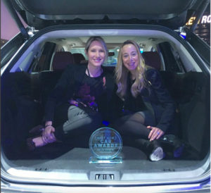 Mechanical Engineer Rachel Rothman at the International Detroit Auto Show, with Good Housekeeping's Editor-in-Chief, Jane Francisco